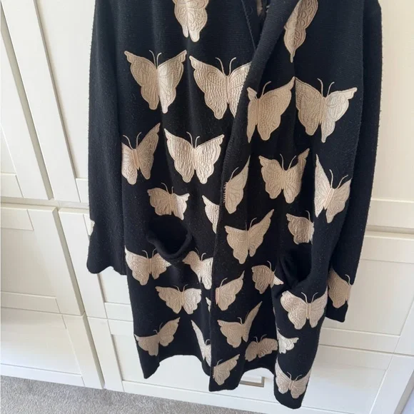 Johnny Waas Embroidered Cardigan with Butterfly Design - Picture 12 of 12